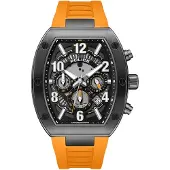Police Analoog horloge oranje / zwart