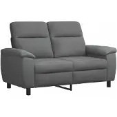 vidaXL Bank Donkergrijs 158 x 90 x 95 cm Stof