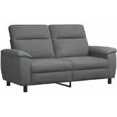 vidaXL Bank Donkergrijs 178 x 90 x 95 cm Stof
