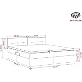 vidaXL Opbergbed met hoofdeinde Donkergroen 160 x 200 cm Fluweel