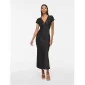 Vila Vimat Met Pailletten Maxi Jurk 40 EU dames
