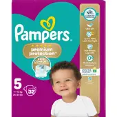 Pampers Premium Protection Luiers Maat 5 (11-16kg) 32 Stuks