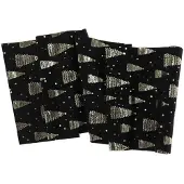 Unique living decofabric xmas tree 28x300cm black