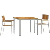vidaXL Buitenmeubelset, 3 stuks, 90 x 90 x 75 cm