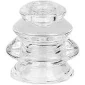 Clayre & Eef Kandelaar Ø 8x7 cm Transparant Glas