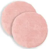 vidaXL Kussensloop 2 st HEERLEN Roze Ø 50 cm Nep Konijnenbont