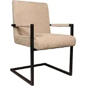 Lizzely Garden & Living SET DEAL: 4 stuks Eetkamerstoel Milan beige chenille eetstoel zetel