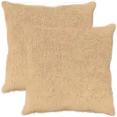 vidaXL Kussensloop 2 st HEERLEN Crèmekleurig 55 x 55 cm