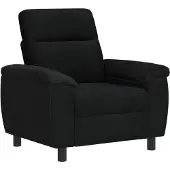 vidaXL Bank Zwart 95 x 90 x 95 cm Stof