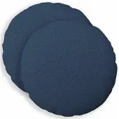 vidaXL Kussensloop 2 st HEERLEN Blauw Diam. 30 cm Stof