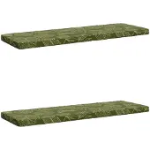 vidaXL 2-delige Bankkussens VUGHT 2 st 100% Polyester Blad Design