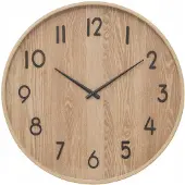 Atmosphera | Wandklok - 55 cm - Hout - Minimalistisch design - Scandinavische stijl - Decoratief