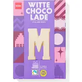 HEMA Chocoladeletter wit M 140g