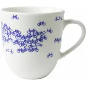 Heinen Delfts Blauw - Mok De Blauwe Fiets - Keramiek - 2 stuks - 350 ml