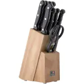 Richardson Sheffield Artisan – 9-delig Messenblok – Rubberhout- 13/0 Messenstaal – Sterk, Duurzaam & Betrouwbaar