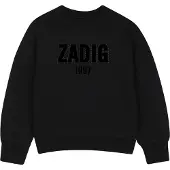 Zadig & Voltaire Meisjes Truien & Vesten X60799 - Zwart - Maat 152