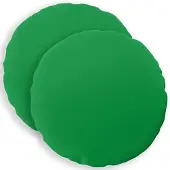 vidaXL Kussensloop 2 st HEERLEN Groen Ø 50 cm Polyester