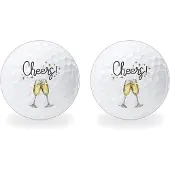 Wilson Golfballen Cheers - Feest Golf Cadeau - 2 stuks