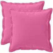 vidaXL Kussensloop 2 st HOUTEN Roze 30 x 30 cm Polyester