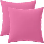 vidaXL Kussensloop 2 st HEERLEN Roze 35 x 35 cm Polyester