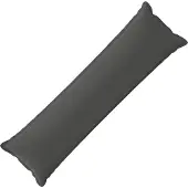 vidaXL Kussensloop HOUTEN Antraciet 40 x 145 cm Polyester