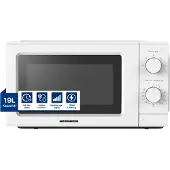 Heinner HMW-MD20IVWH Inverter Solo Magnetron Vrijstaand 19 Liter - 700W met 5 Vermogensniveaus - Inverter Technologie voor Gelijkmatig Verwarmen - Ontdooifunctie & Timer - Mechanische Bediening - Wit