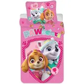 Paw Patrol peuterdekbedovertrek Skye en Everest 100 x 135 cm Katoen