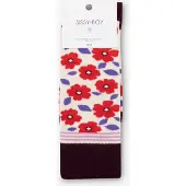 Sissy-Boy Gebroken witte sokken met bloemen | Maat: 36-38