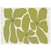 Unique living - Plaid Melia Moss Green -125x150cm