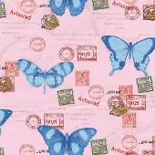 2lif Butterflies Zelfklevende Folie Mini rol multi 45cmx2mtr