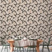 Bimago Behang - White and beige hares