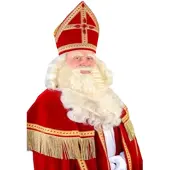 Comedia Sinterklaas baardstel buffelhaar luxe tule.