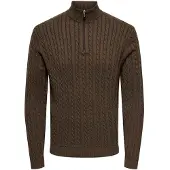 Only & Sons Trui 'ONSLoui' chocoladebruin