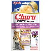Inaba Cao Kattensnack Churu Pop'n Serve Flakes Tuna & Bonito 2x35 gr
