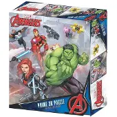PRIME 3D Marvel - Avengers Personages Collage Puzzel 500 stk 61x46 cm - met 3D lenticulair effect
