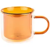 Chiato Dubbelwandig cappuccino glas met oor , 250 ml