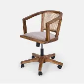 Loberon Bureaustoel Cévorine bruin/beige
