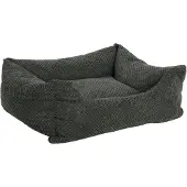 Flamingo kattenbed, rechthoekig, donkergroen, afmetingen: 80 x 67 x 22 cm
