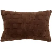 Atmosphera Nalia Jacquard Sierkussen - 50x80cm - Bruin