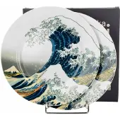 Duo Set van 2 The Great Wave Dessertschaaltjes - Hokusai Kunst