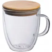 Upominkarnia GERTH Dubbelwandige Mok met Bamboe Deksel - 350ml