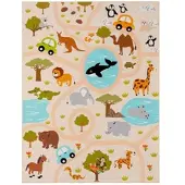TT Home Kinderkamertapijt tapijt jongen meisje kinderkamertapijt baby antislip straat 200 x 290 cm Rechthoek 200 x 290 cm Rechthoek veelkleurig