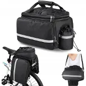 Interlook Waterdichte Fietstas Achtertas 27L - Uitklapbaar, Reflecterend, Schouderband