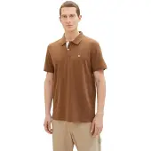 Tom Tailor Regular fit poloshirt van katoen- en viscosemix