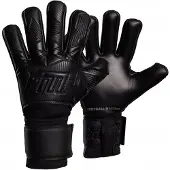 Football Masters Varis X All Black Keepershandschoenen - Maat 6
