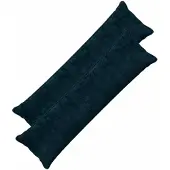vidaXL Kussensloop 2 st HOUTEN Marineblauw 40 x 145 cm