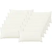 vidaXL Kussensloop 12 st HEERLEN Wit 40 x 80 cm Stof