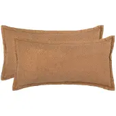 vidaXL Kussensloop 2 st HOUTEN Beige 40 x 70 cm Bouclé