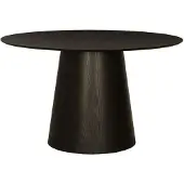 LivingFurn - Eetkamertafel Novero Espresso - 76x130x130cm
