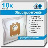 Dripio 10 stofzuigzakken voor Expert 1800 EXP, compatibel met Swirl PH86